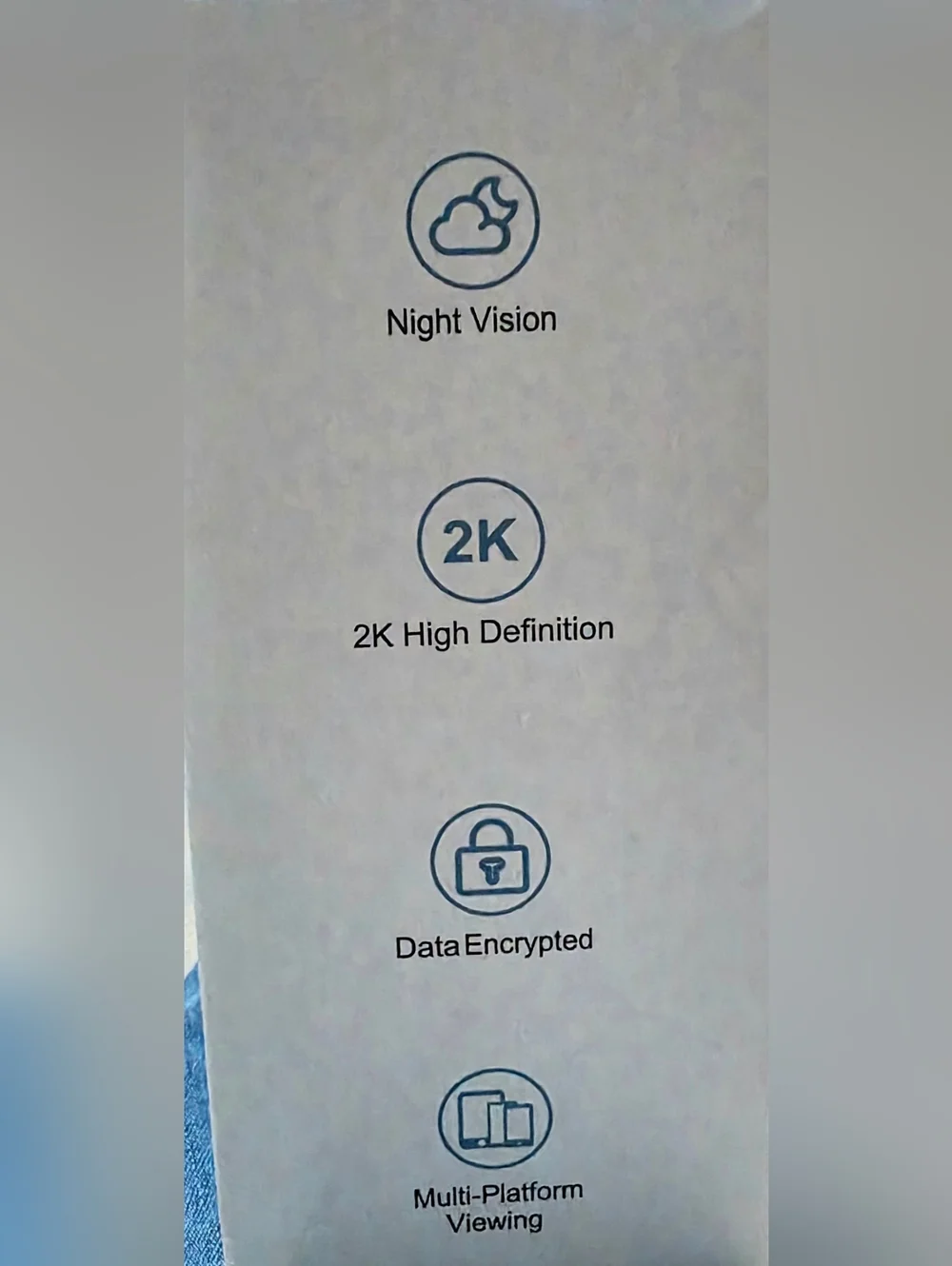 New Smart Cam T1 2K Indoor Security Camera - Black/White
